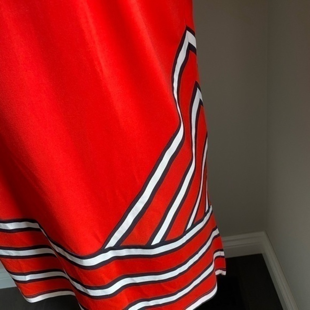 Calvin Klein Asymmetrical Red Blouse Size S NWT - Picture 2 of 6